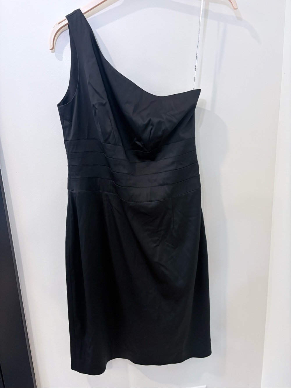 Kay Unger New York Black One Shoulder Cocktail Dress Size 12
